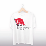 19 Mayıs Baskılı T-shirt - Beyaz