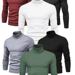 ERKEK 6 Adet  Kaşkorse Boğazlı Full Likralı Fitilli Body Kazak