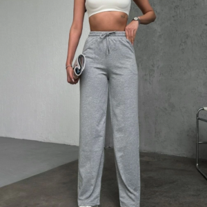 Basic İki İplik Eşofman Pantolon - Gri