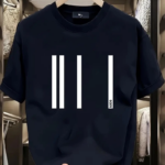 AICG Ön Arka Baskılı Bisiklet Yaka Kadın Oversize Bisiklet Yaka T-shirt - Siyah