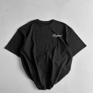 Erkek Penye Compack Baskılı Oversize Bisiklet Yaka Kısa Kol Yazlık T-shirt - Siyah