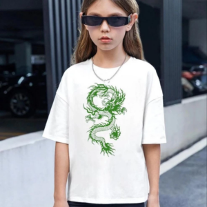 Çocuk Unisex Baskılı T-Shirt - Beyaz