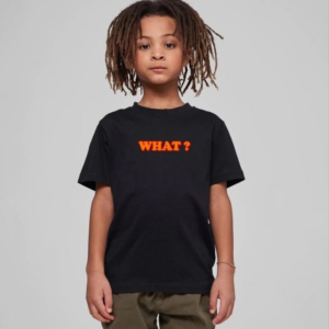 Çocuk Unisex Baskılı T-Shirt - Siyah