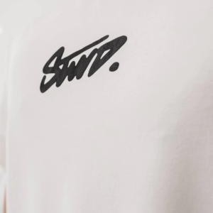 Erkek Baskılı Oversize - Beyaz