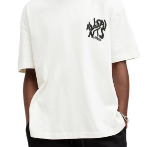 Erkek Baskılı Oversize - Beyaz