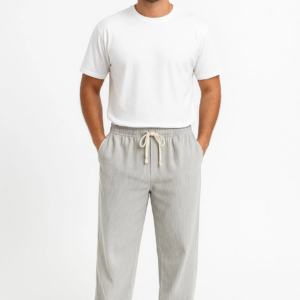 Erkek Fitilli Kadife Cepli Buggy Pantolon Oversize Rahat Kalıp - Gri