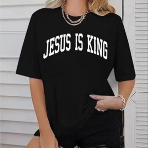 Kadın Bisiklet Yaka Kısa Kol Baskılı T-shirt - Siyah