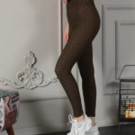 Kadın Yüksek Bel Toparlayıcı Likralı Büzgülü Tayt - Sarı