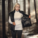 Kadın Kolsuz Hakiki Kürk - Siyah