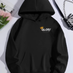 Kışlık Üç İplik Kapüşonlu SweatShirt - Siyah