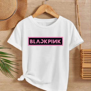 Kız Çocuk Bisiklet Yaka Baskılı T-Shirt - Beyaz