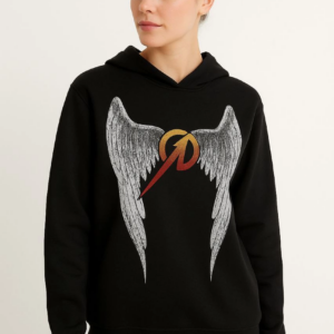 Metallica İki İplik Kapüşonlu Ön ve Arka Baskılı hoodie - Siyah