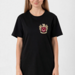 Türk Arma Baskı T-shirt - Siyah