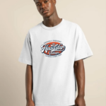 ERKEK  Baskılı Oversize T-Shirt - Beyaz