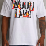 ERKEK Baskılı Oversize T-Shirt - Beyaz