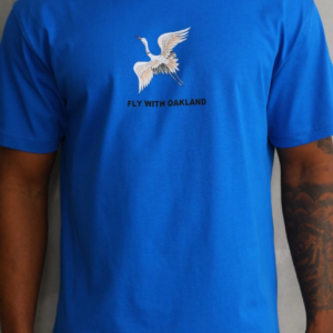 ERKEK Baskılı Oversize T-Shirt - Mavi