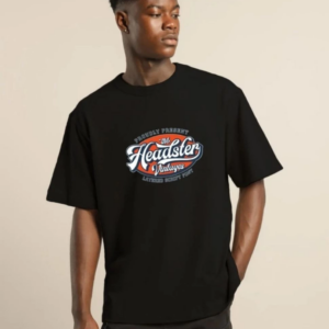 ERKEK Baskılı Oversize T-Shirt - Siyah