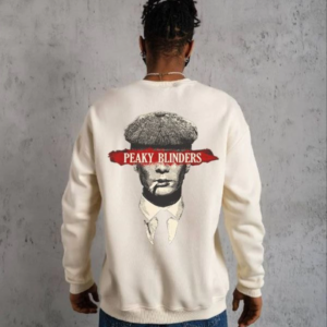ERKEK Bisiklet Yaka Baskılı Oversize Sweatshirt - Beyaz