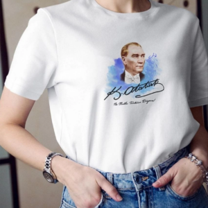 kadın  Bisiklet Yaka Baskılı Oversize T-Shirt - Beyaz