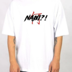 ERKEK Bisiklet Yaka Baskılı Oversize T-Shirt - Beyaz