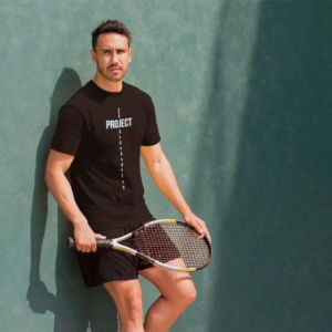 ERKEK Bisiklet Yaka Baskılı Oversize T-Shirt - Siyah