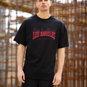 Unisex Bisiklet Yaka Baskılı Oversize T-Shirt - Siyah