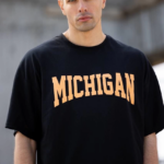 ERKEK Bisiklet Yaka Baskılı Oversize T-Shirt - Siyah