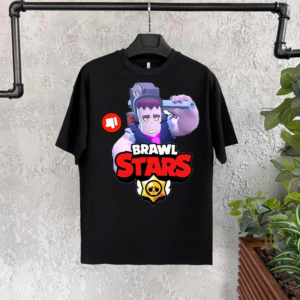 Unisex Bisiklet Yaka Kısa Kol Baskılı Çocuk T-Shirt - Siyah