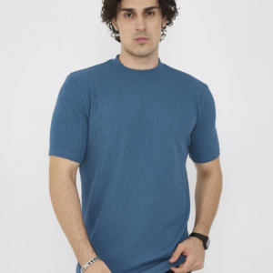 ERKEK Bisiklet Yaka T-Shirt- Turkuaz