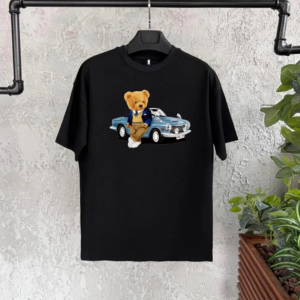 Unisex Çocuk Baskılı T-Shirt - Siyah