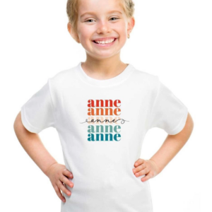 Unisex Çocuk Baskılı T-Shirt - Beyaz