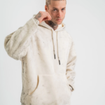 ERKEK Double Oversize Kapşonlu Yıkamalı SweatShirt - Krem