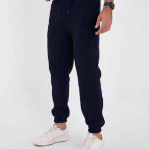 ERKEK Kışlık Üç İplik Lastikli Eşofman Pantolon - Lacivert