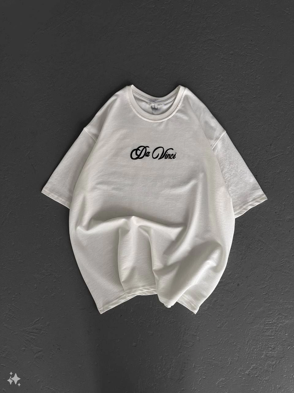 Kadın Baskılı Oversize T-Shirt - Beyaz - Görsel 4