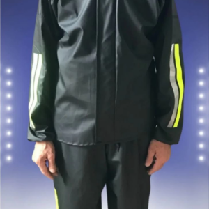 ERKEK Tam Kalıp Motorcu Kurye Su Gecirmez Yağmurluk Takım - Siyah