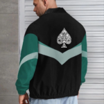 ERKEK Uzun Kollu Paraşüt Kumaş Rüzgarlik - Siyah