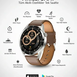 Leerfei Watch 11 Pro (GT Pro) Akıllı Saat 3 Kordonlu Sağlık Spor Takibi Arama Bildirim  Ürün Açıklaması