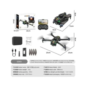 GD83 Katlanabilir 4K Kameralı Drone FPV WiFi Uzaktan Kumandalı 100M Menzil