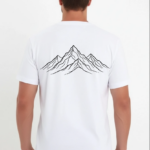 Erkek Nihilist Penguen Özel Tasarım Oversize Bisiklet Yaka Tişört - Beyaz