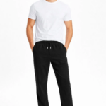 Erkek Düz Paça Beli Lastikli İpli Günlük Spor Eşofman Altı Rahat Fit - Siyah