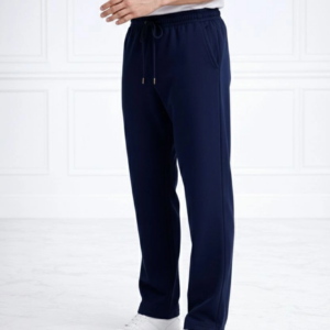 Erkek Düz Paça Beli Lastikli İpli Günlük Spor Eşofman Altı Rahat Fit - Lacivert