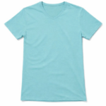 Genç Kız Çocuk V Yaka Tişört Model - Turkuvaz