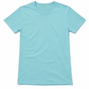 Genç Kız Çocuk V Yaka Tişört Model - Turkuvaz