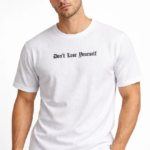 Erkek Wafıl Kumaş Tişört Regular Kalıp Bisiklet Yaka Baskılı Günlük Basic T-Shirt - Beyaz