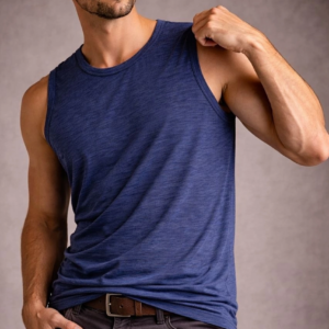 Erkek Flamlı Sıfır Kolsuz Atlet ve Fitness - İndigo