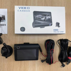 Araç İçi Kamera + Geri Görüş Kamerası – Full HD 1080P WDR Dash Cam Seti