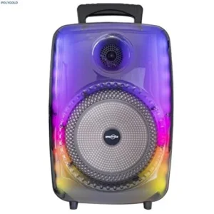 KBroad KTS-1745 Bluetooth Hoparlör Çift 8 İnç RGB Işıklı Mikrofonlu Taşınabilir Kablosuz Speaker USB TF AUX Destekli