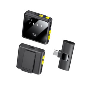 F9 Kablosuz Yaka Mikrofonu – Lightning Uyumlu Vlog & Canlı Yayın Mikrofonu