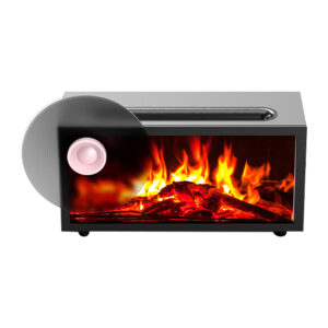 White Noise Flame Aromaterapi Difüzör LED Alev Efektli Nemlendirici