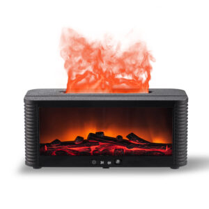 Flame Fireplace Aromaterapi Difüzör LED Alev Efektli Nemlendirici